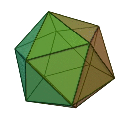 animated gif of an icosahedron