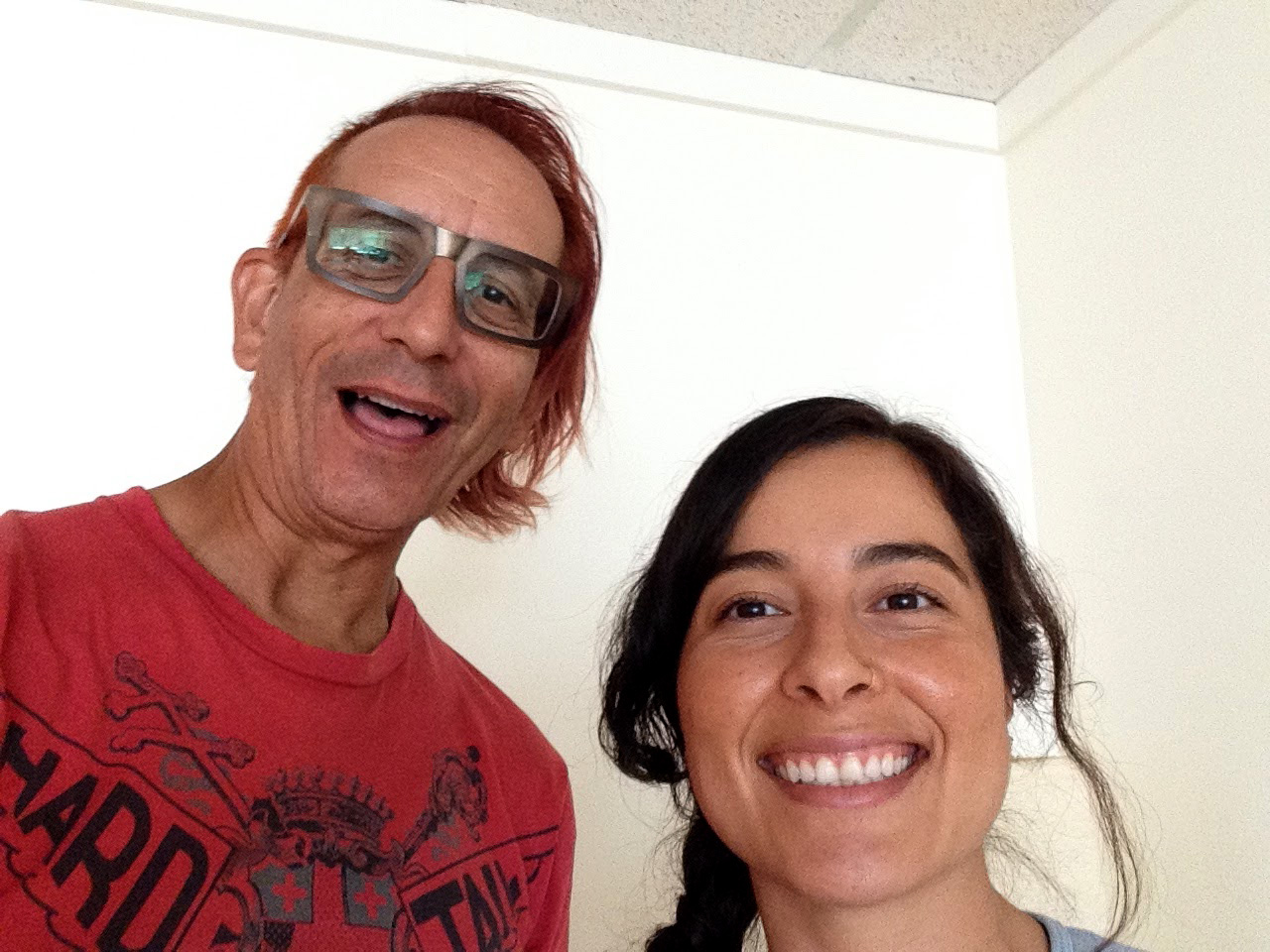 photo of Glenn Zucman & Jocelyn Ramirez at People's Yoga in East Los Angeles, California