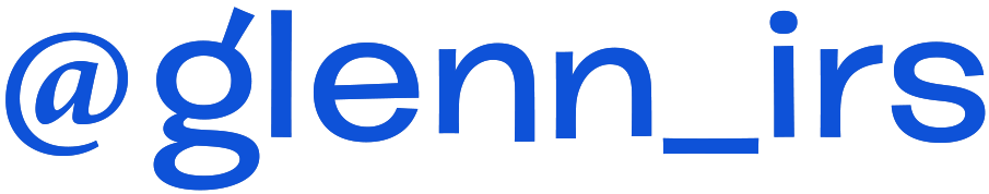 typography of "glenn_irs"