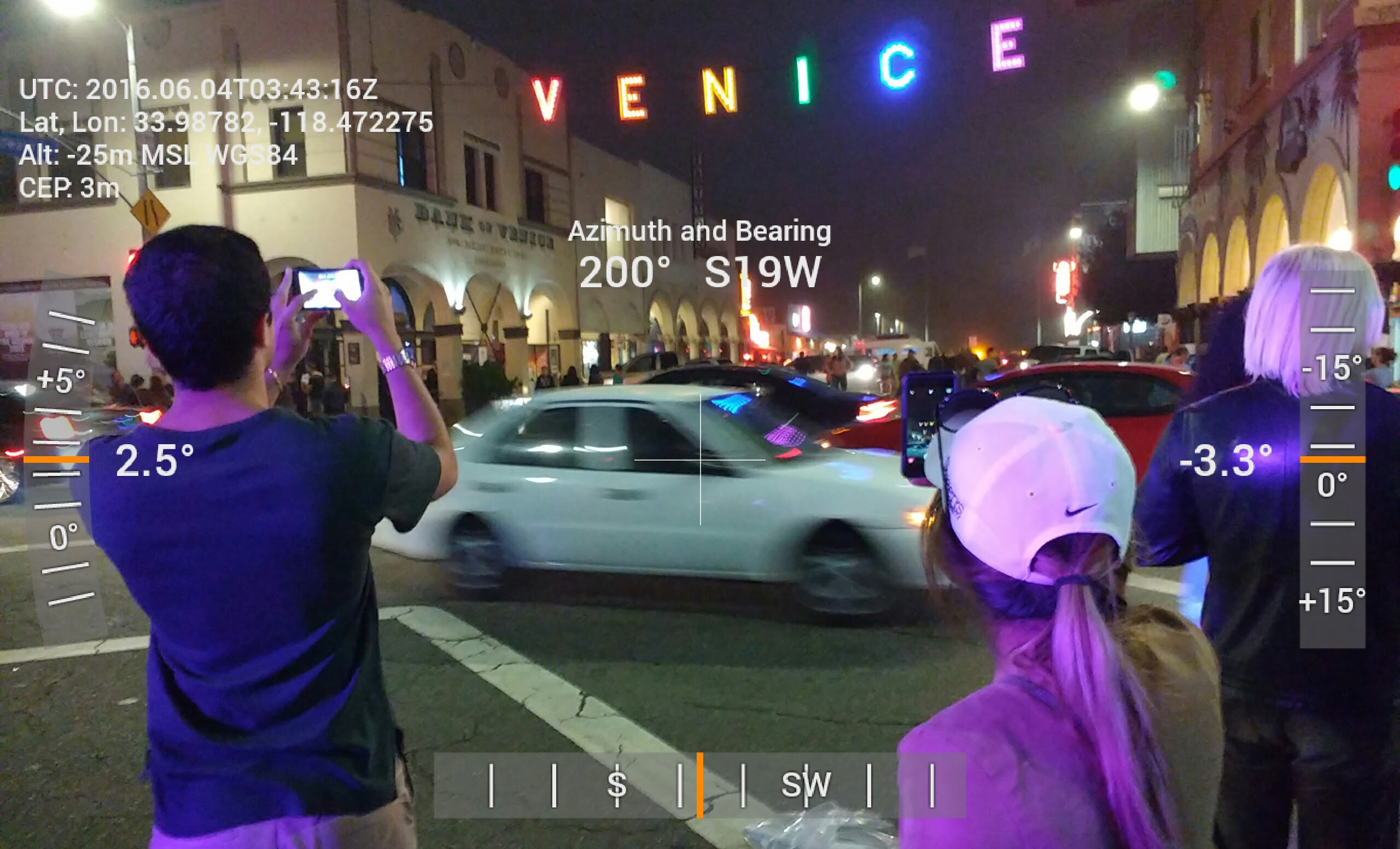 Location data for the Venice Pride event on the corner of Windward Avenue & Pacific Avenue in Venice Beach, California
