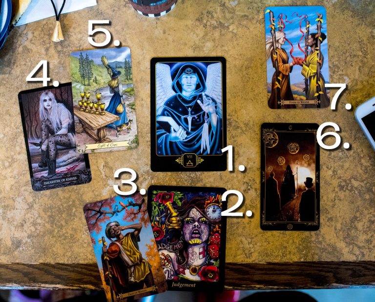 photo of 7 tarot cards