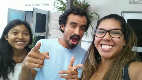 Linney Sar & Claudia Sanchez @CSULB SOA Werby Gallery w artist Alvaro Alvarez Salazar