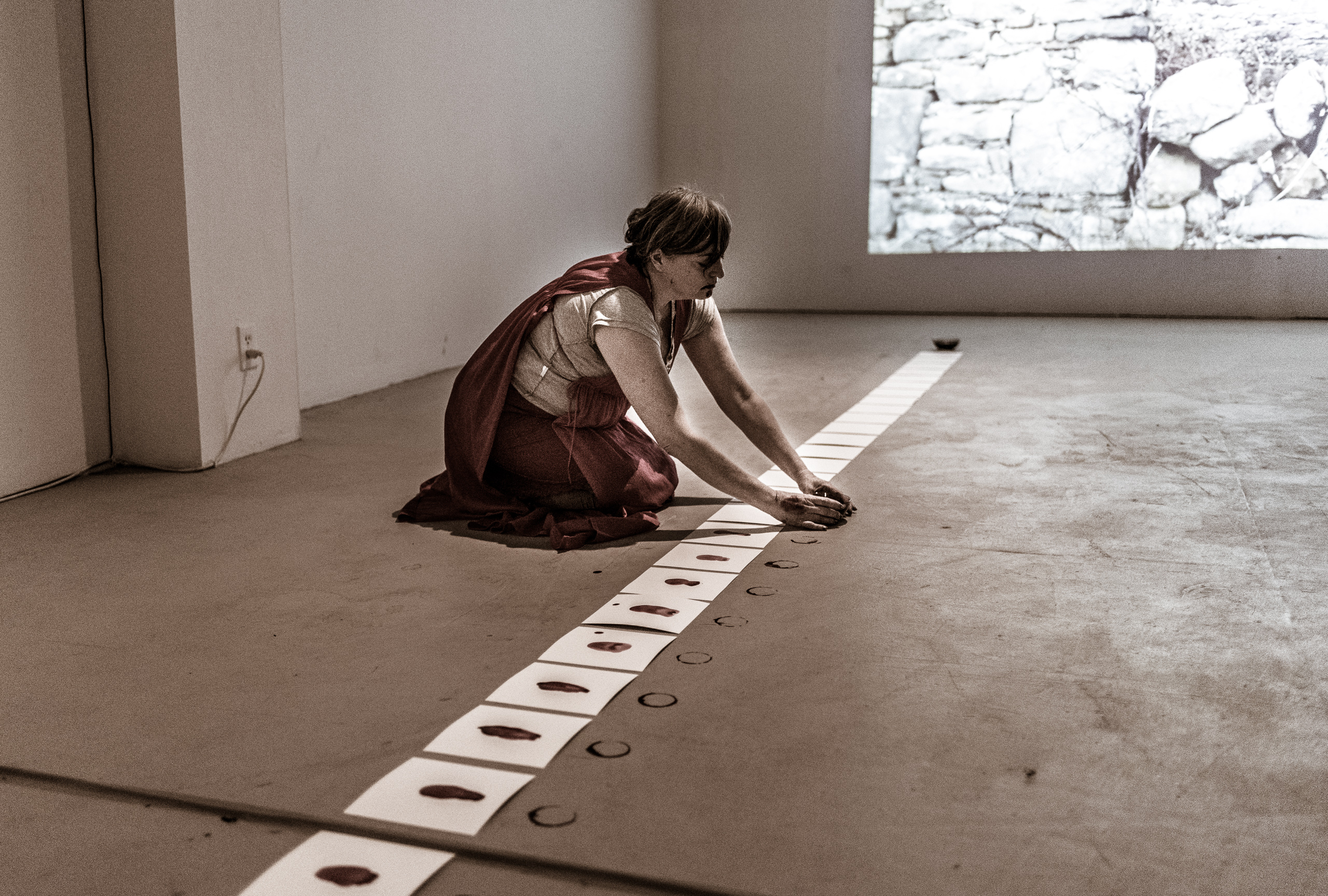 Cindy Rehm performing The Silence at Los Angeles Contemporary Exhibitions.