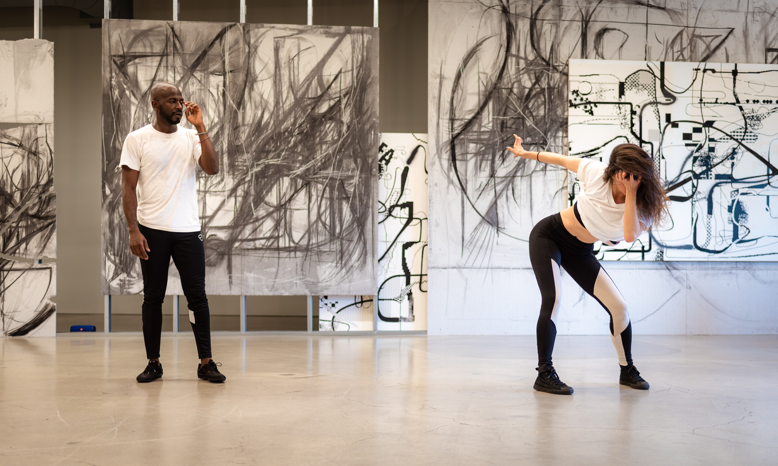 Maceo Paisley and Katie Malia performing their new work <i><p id=