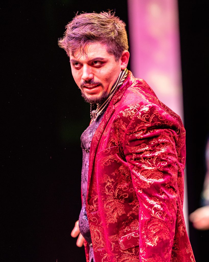 Ángel Ádan Salas (Macbeth) Rehearsing The Title Role In Flamenco Macbeth On The SMC Studio Stage On Tuesday, April 23, 2019. Flamenco Macbeth Is An Adaptation From Shakespeare By SMC Theatre Arts Department Chair Perviz Sawoski. Performances Are In The SMC Studio Stage On April 26, 27, 28, And May 3, 4, 5. (Glenn Zucman/The Corsair)